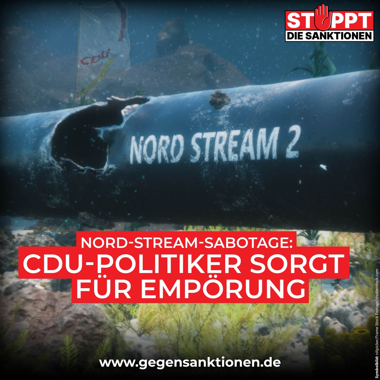 Nord-Stream-Sabotage: CDU-Politiker sorgt für Empörung