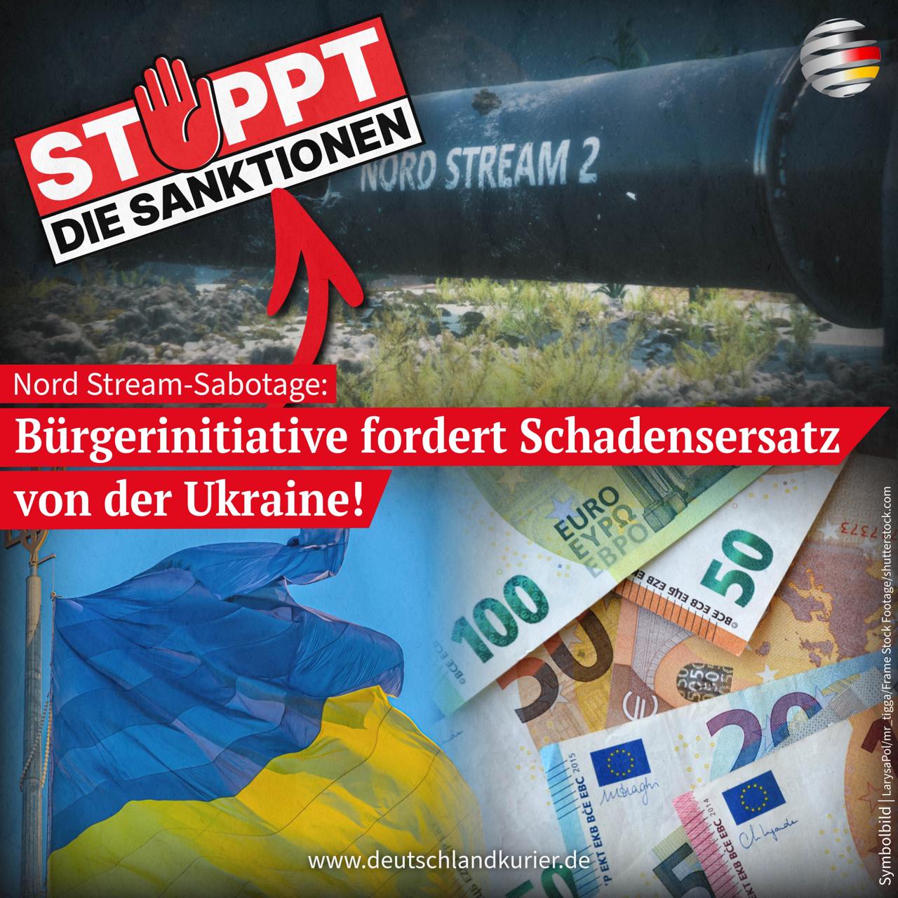 Nord Stream-Sabotage: Bürgerinitiative fordert Schadensersatz von der Ukraine!