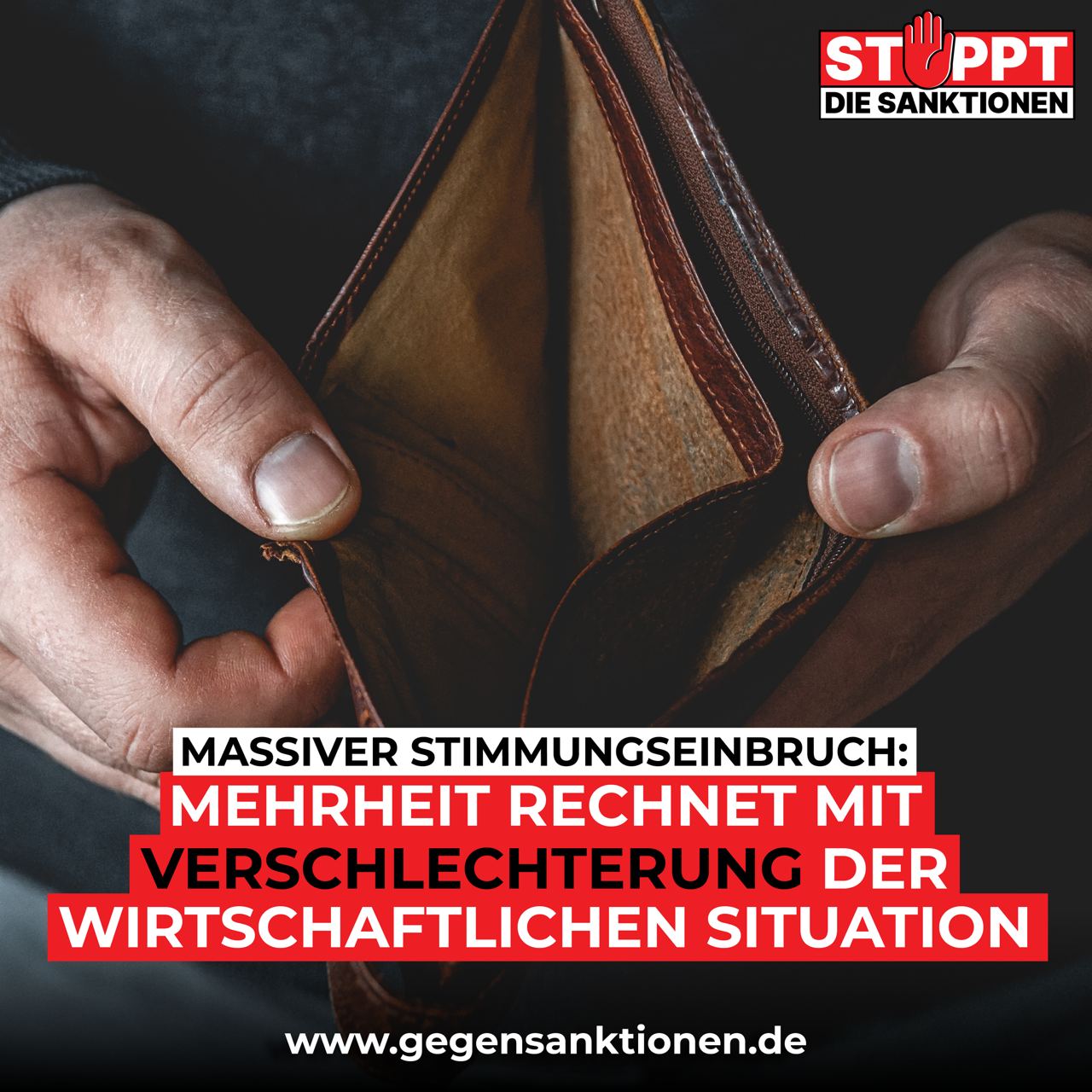 Massiver Stimmungseinbruch: Mehrheit rechnet mit Verschleierung der Wirtschaftlichen Situation