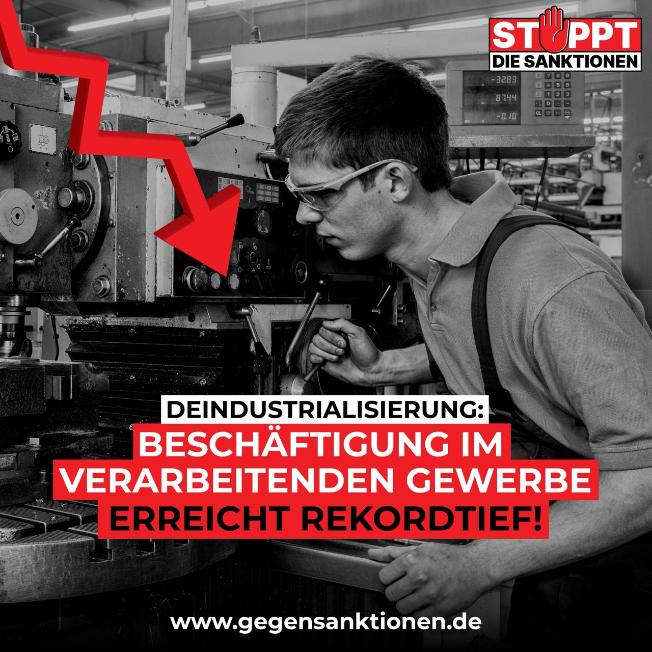 Deindustrialisierung: Beschäftigung im verarbeitenden Gewerbe erreicht Rekordtief!