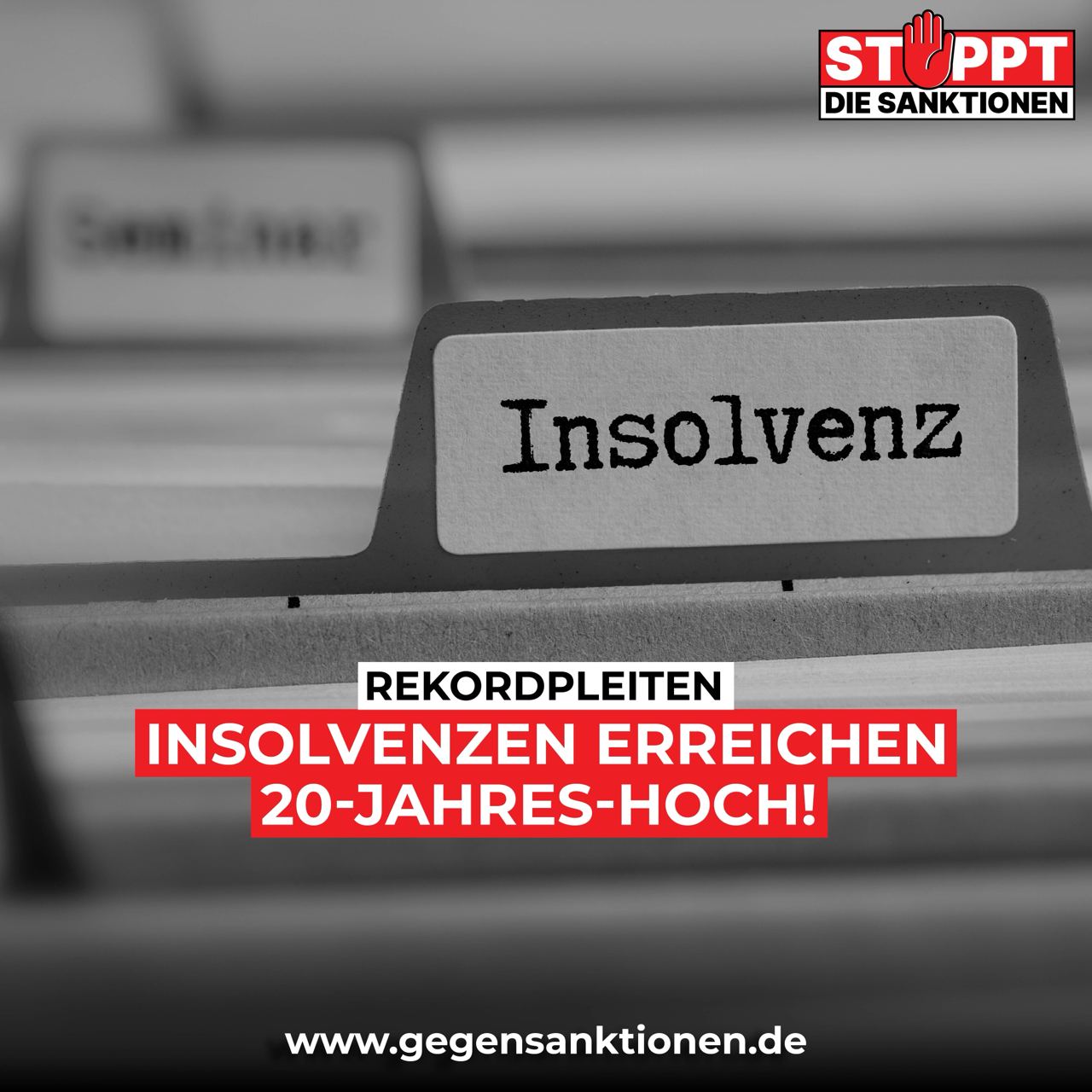 Rekordpleiten: Insolvenzen erreichen 20-Jahres-Hoch