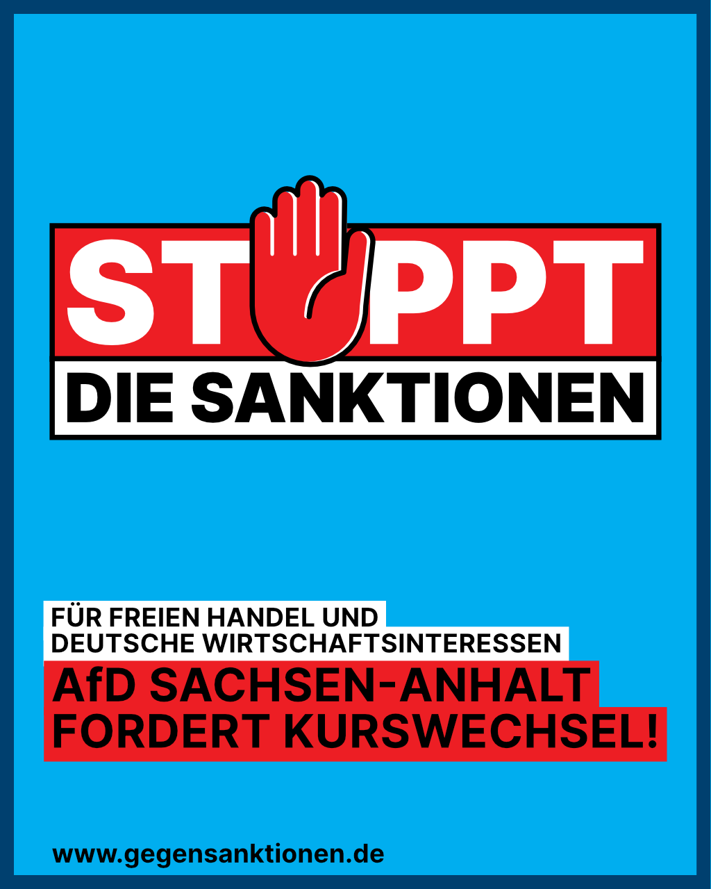 Stoppt die Sanktionen!